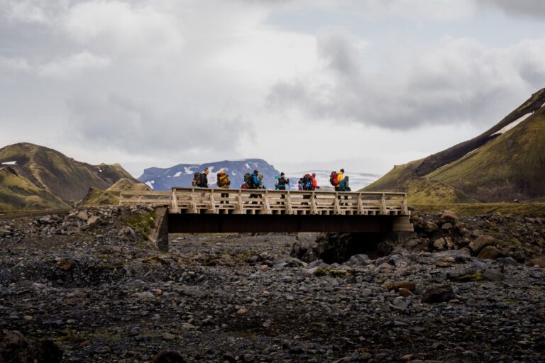 Wandelen in IJsland over de laugavegur trail