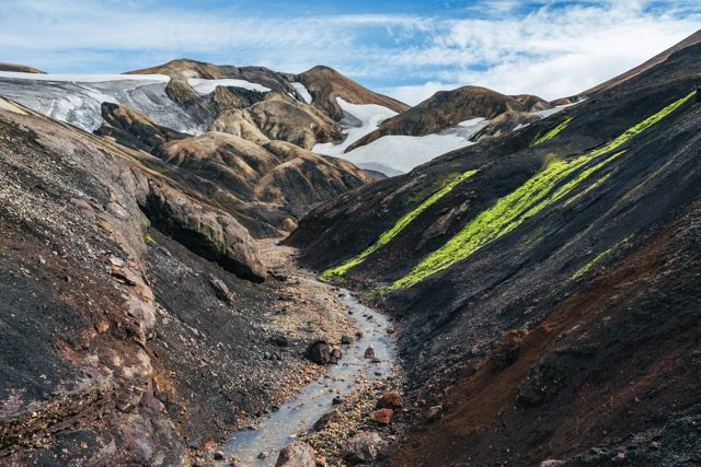 Wandelen in ijsland op de laugavegur trail