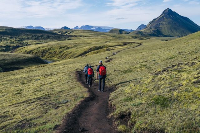 Wandelen in IJsland over de laugavegur trail