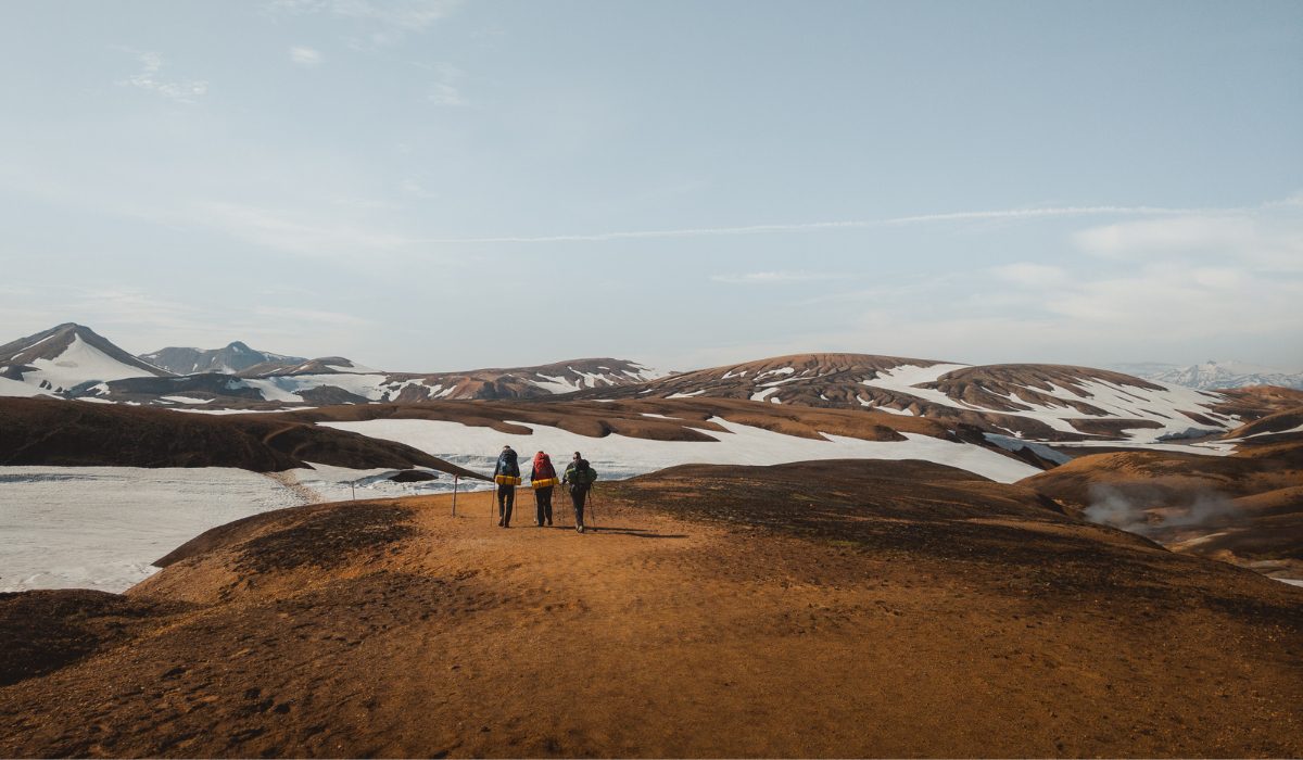 Wandelen in IJsland over de laugavegur trail
