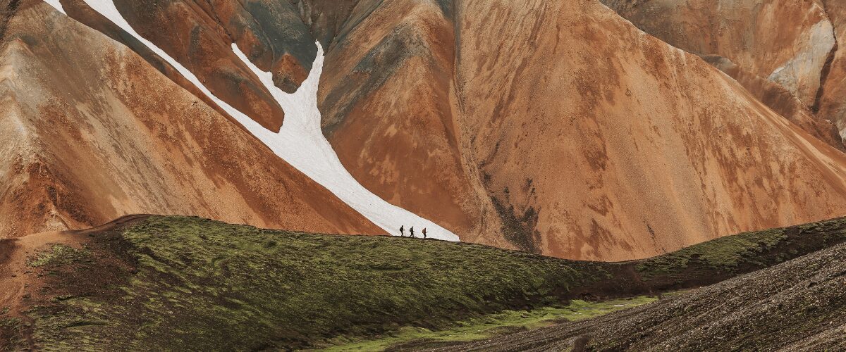 Wandelen in IJsland over de laugavegur trail