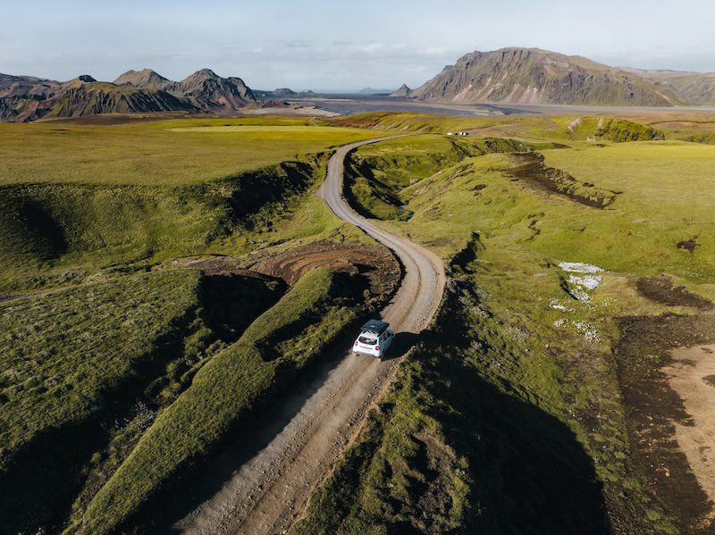 hiking in Iceland on the Laugavegur trail